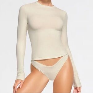 Skims cotton jersey long sleeve